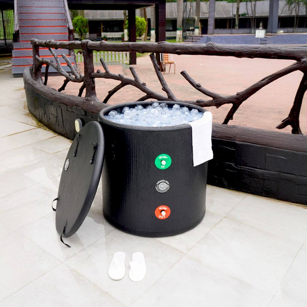 Portable Ice Bath Tub Pro - Water Chiller Compatible Cold Plunge Easy Recovery Solution - RevivPro