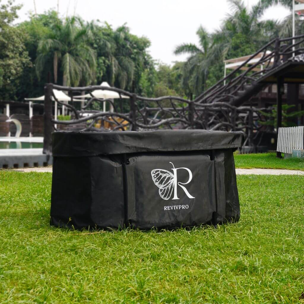 Portable Oval Ice Bath Tub X with Extra Length - Water Chiller Compatible Cold Plunge - RevivPro
