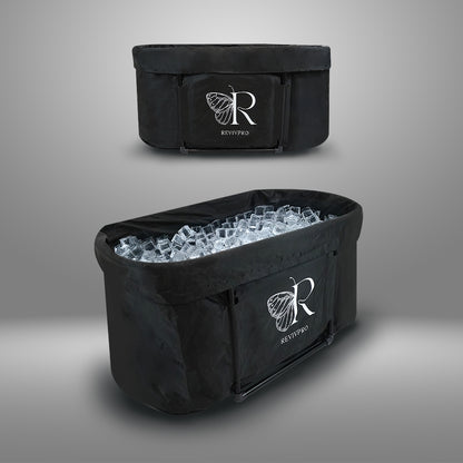 Portable Oval Ice Bath Tub X with Extra Length - Water Chiller Compatible Cold Plunge