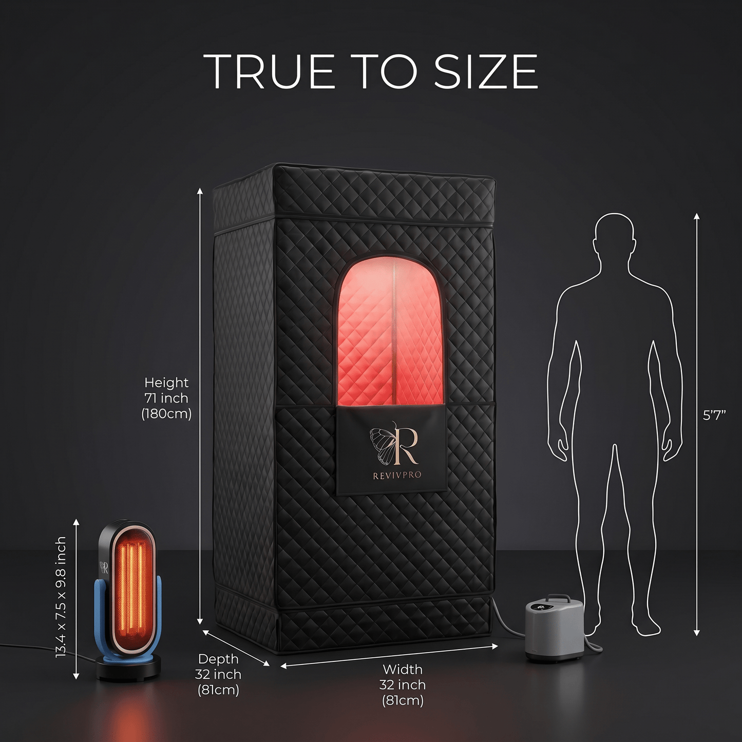 Complete Home Sauna Starter Bundle Kit – Steam Sauna + Sauna Heater - RevivPro