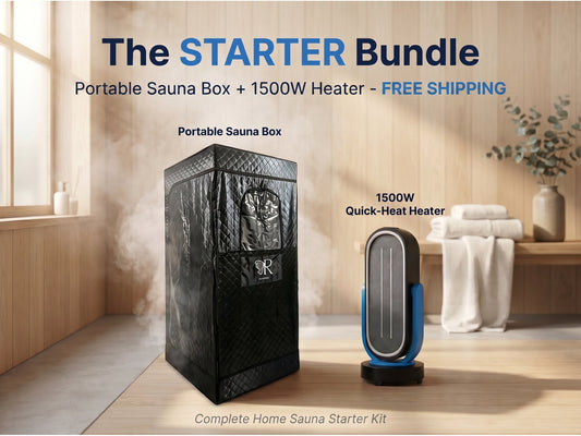 Complete Home Sauna Starter Bundle Kit – Steam Sauna + Sauna Heater - RevivPro