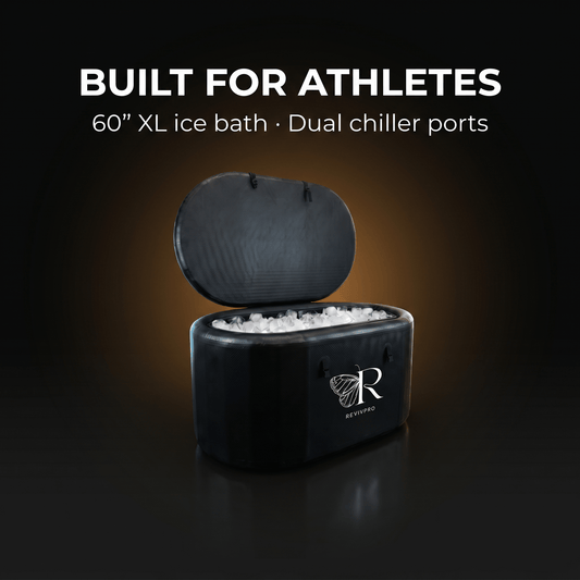 Extra Large Ice Bath Tub X Pro - Water Chiller Compatible Cold Plunge for Athletes - RevivPro