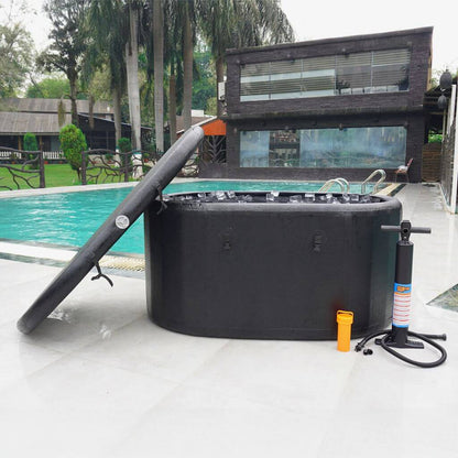 Extra Large Portable Ice Bath Tub X Pro with 2 Tags for Water Chiller Compatibility and Prolonged Temperature Retention - RevivPro