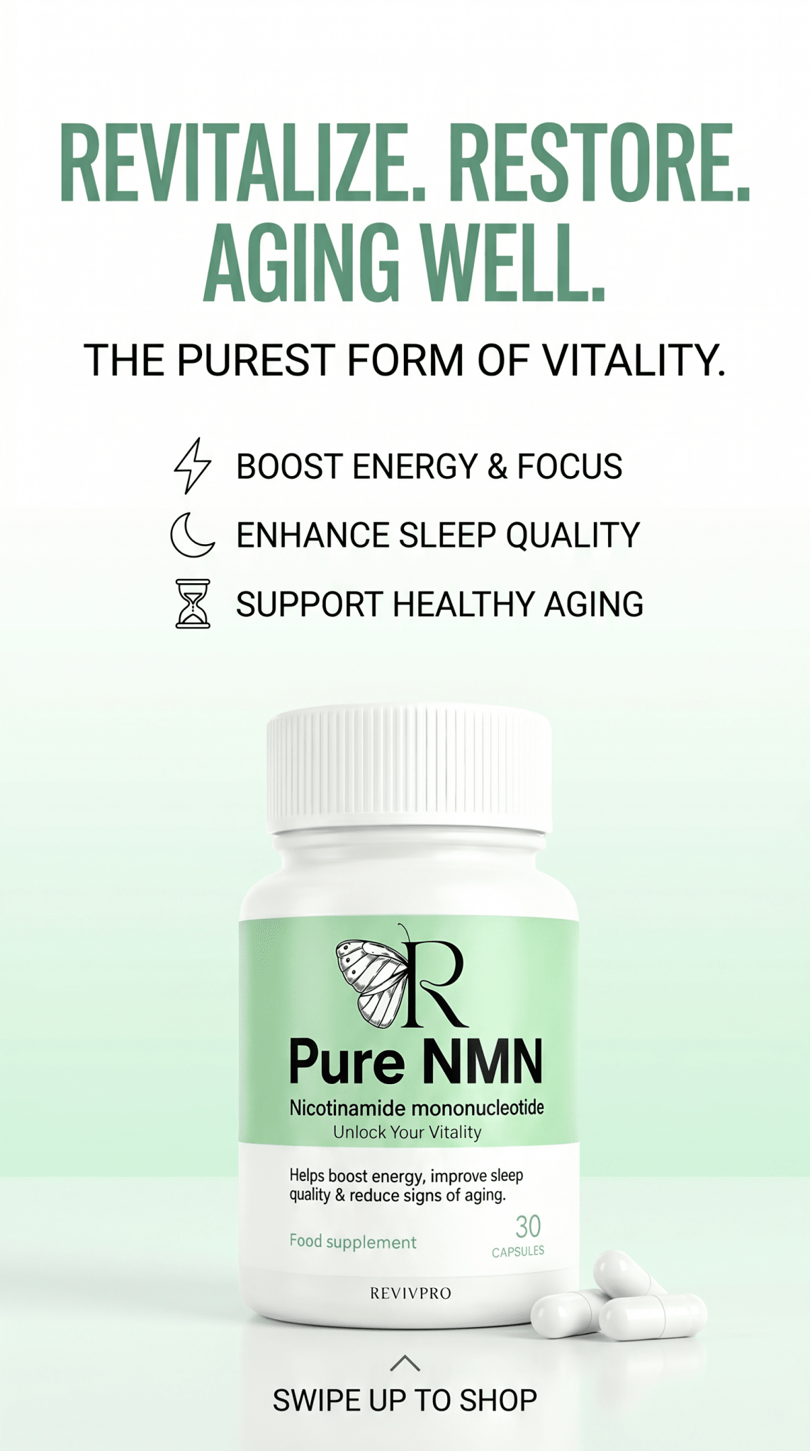 NMN Supplement Pure Capsules – Boost Energy & Fight Aging | RevivPro - RevivPro