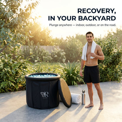 Portable Foldable Ice Bath Tub - Water Chiller Compatible Cold Plunge for Recovery and Wellness - RevivPro