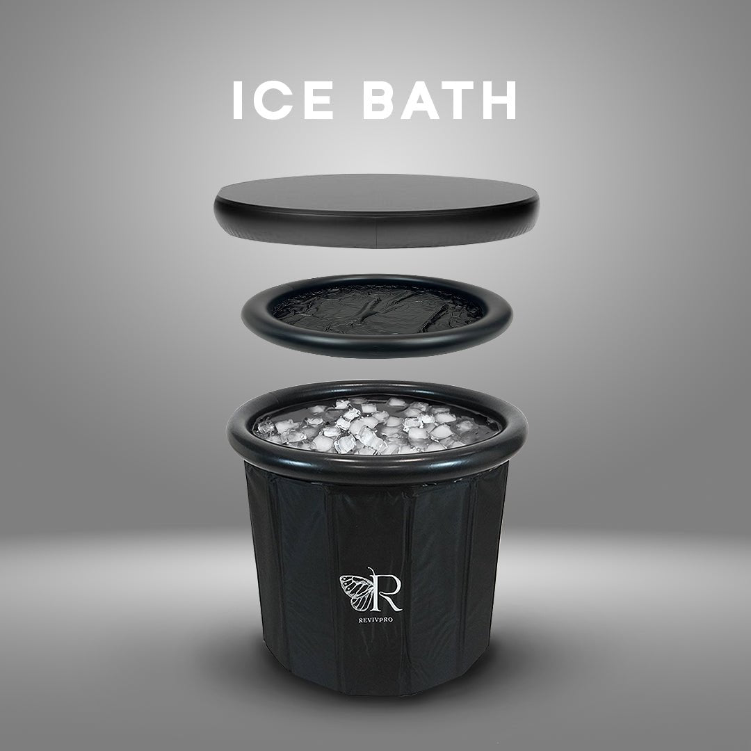 Portable Foldable Ice Bath Tub - Water Chiller Compatible Cold Plunge for Recovery and Wellness - RevivPro