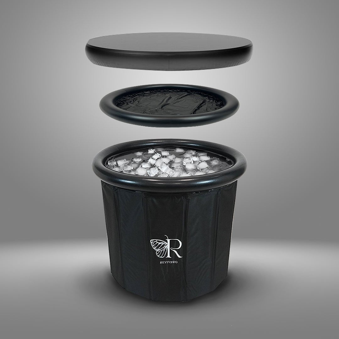 Portable Foldable Ice Bath Tub - Water Chiller Compatible Cold Plunge for Recovery and Wellness - RevivPro