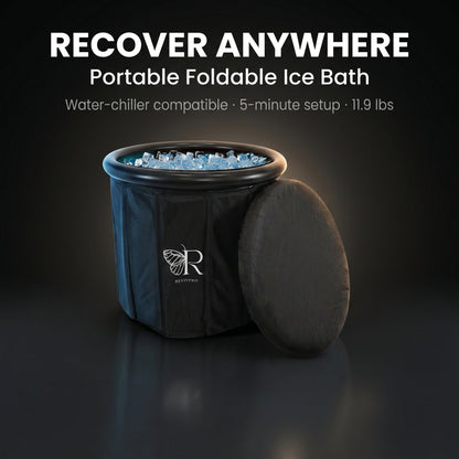 Portable Foldable Ice Bath Tub - Water Chiller Compatible Cold Plunge for Recovery and Wellness - RevivPro