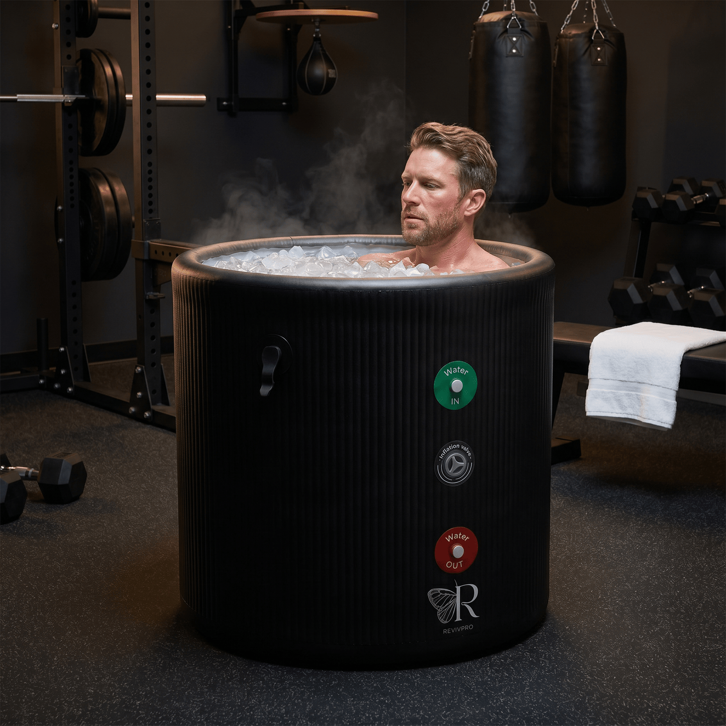 Portable Ice Bath Tub Pro - Water Chiller Compatible Cold Plunge Easy Recovery Solution - RevivPro