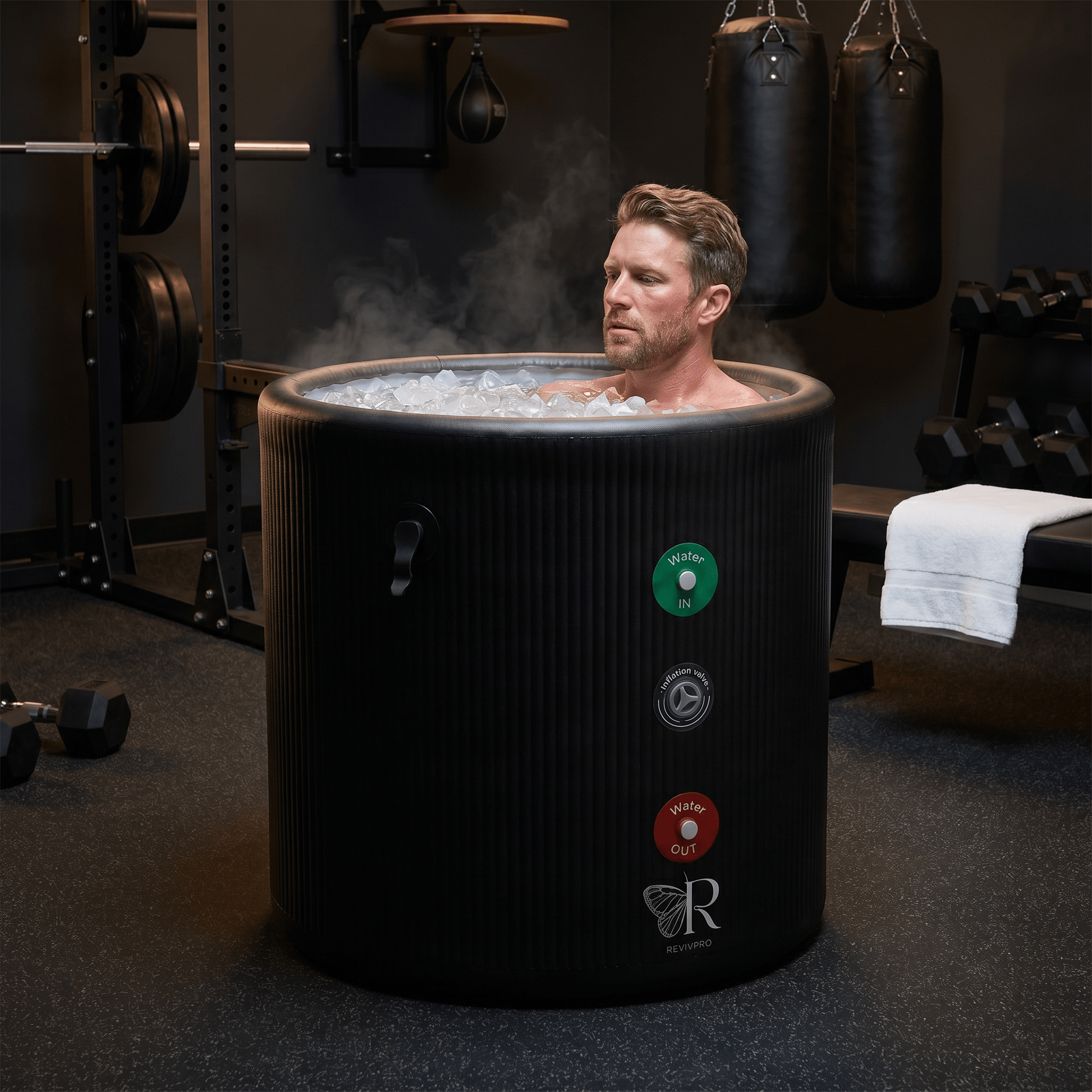 Portable Ice Bath Tub Pro - Water Chiller Compatible Cold Plunge Easy Recovery Solution - RevivPro