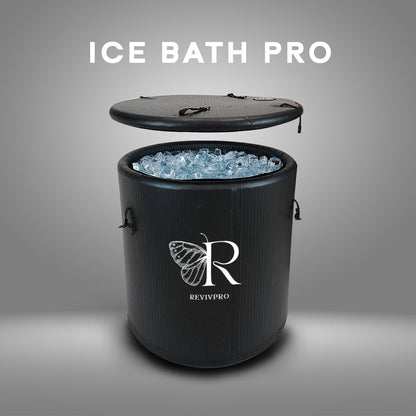 Portable Ice Bath Tub Pro - Water Chiller Compatible Cold Plunge Easy Recovery Solution - RevivPro