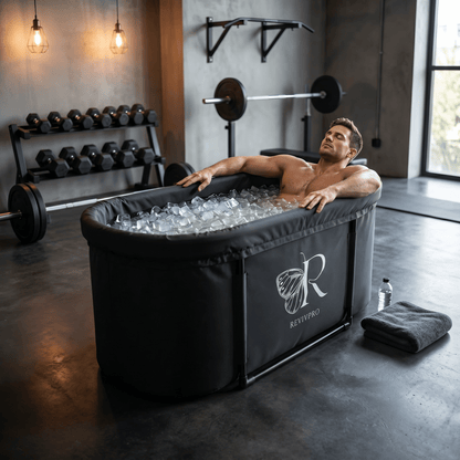 Portable Oval Ice Bath Tub X with Extra Length - Water Chiller Compatible Cold Plunge - RevivPro