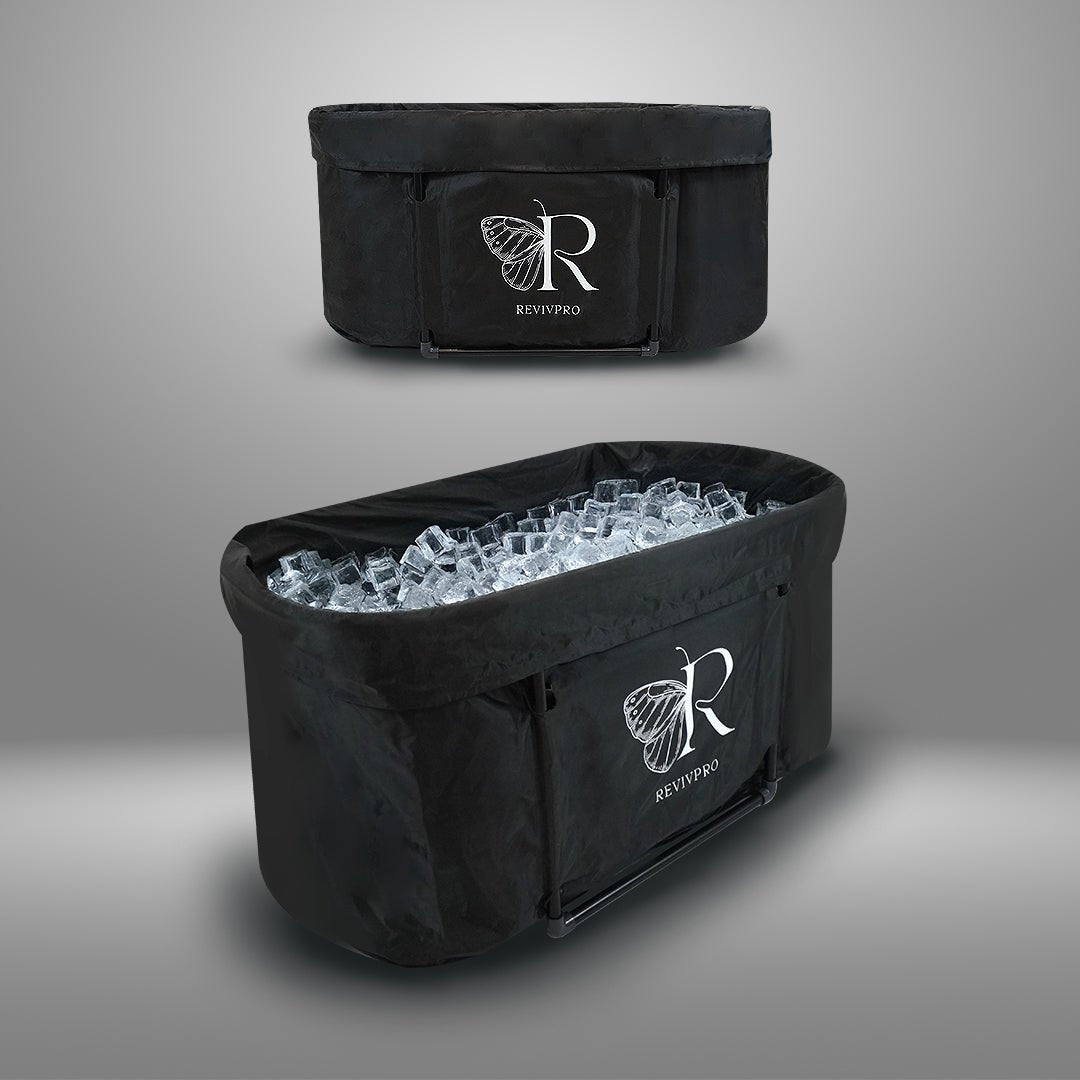 Portable Oval Ice Bath Tub X with Extra Length - Water Chiller Compatible Cold Plunge - RevivPro