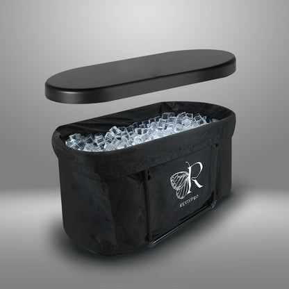 Portable Oval Ice Bath Tub X with Extra Length - Water Chiller Compatible Cold Plunge - RevivPro