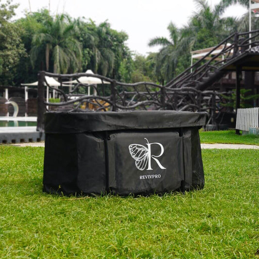 Portable Oval Ice Bath Tub X with Extra Length - Water Chiller Compatible Cold Plunge - RevivPro