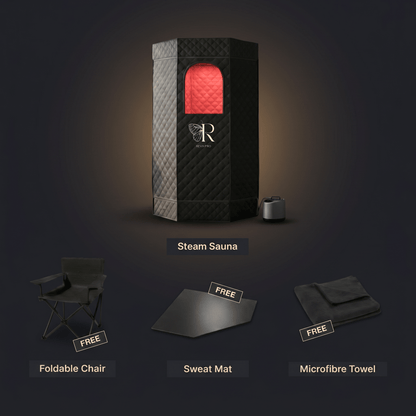 Portable Steam Sauna Box with Skin Care Red Light - RevivPro