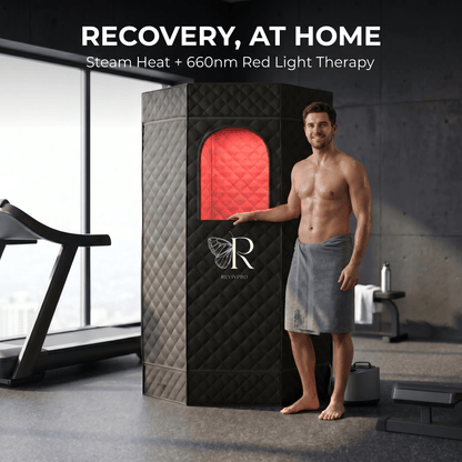 Portable Steam Sauna Box with Skin Care Red Light - RevivPro