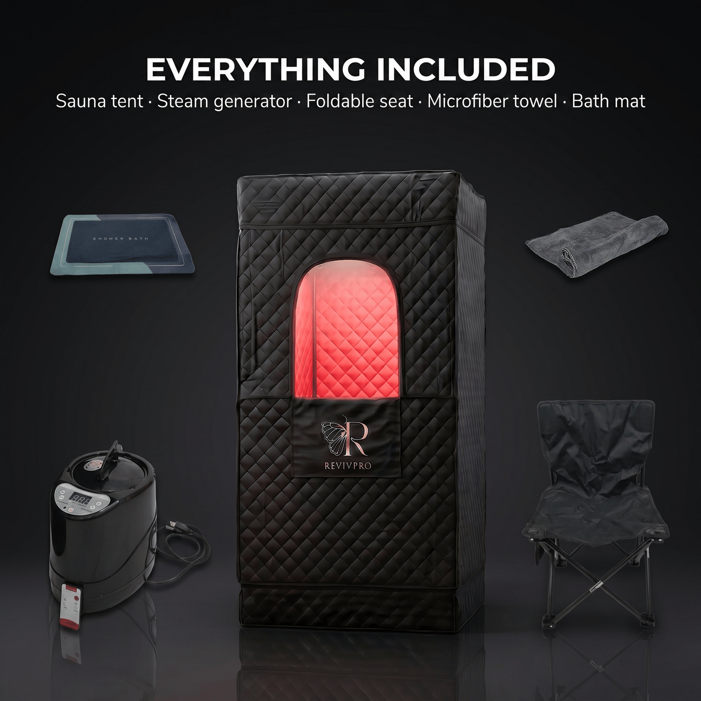 Portable Steam Sauna Box with Steamer - RevivPro