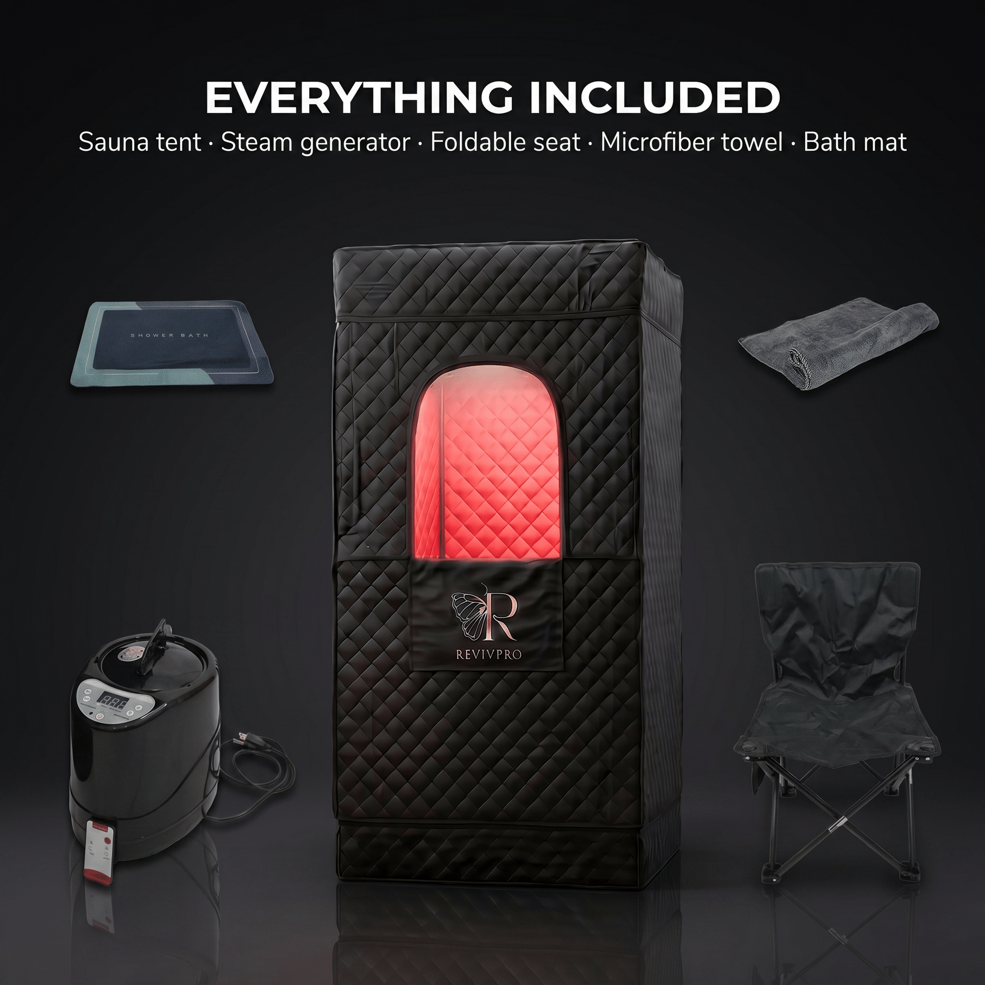 Portable Steam Sauna Box with Steamer - RevivPro
