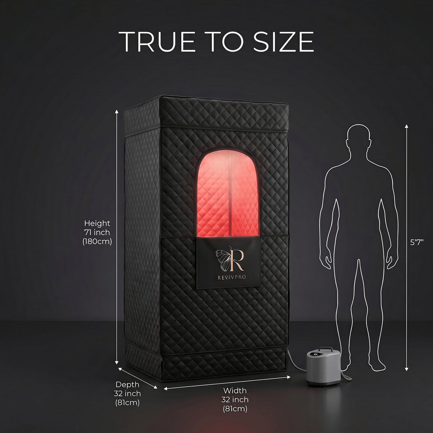 Portable Steam Sauna Box with Steamer - RevivPro