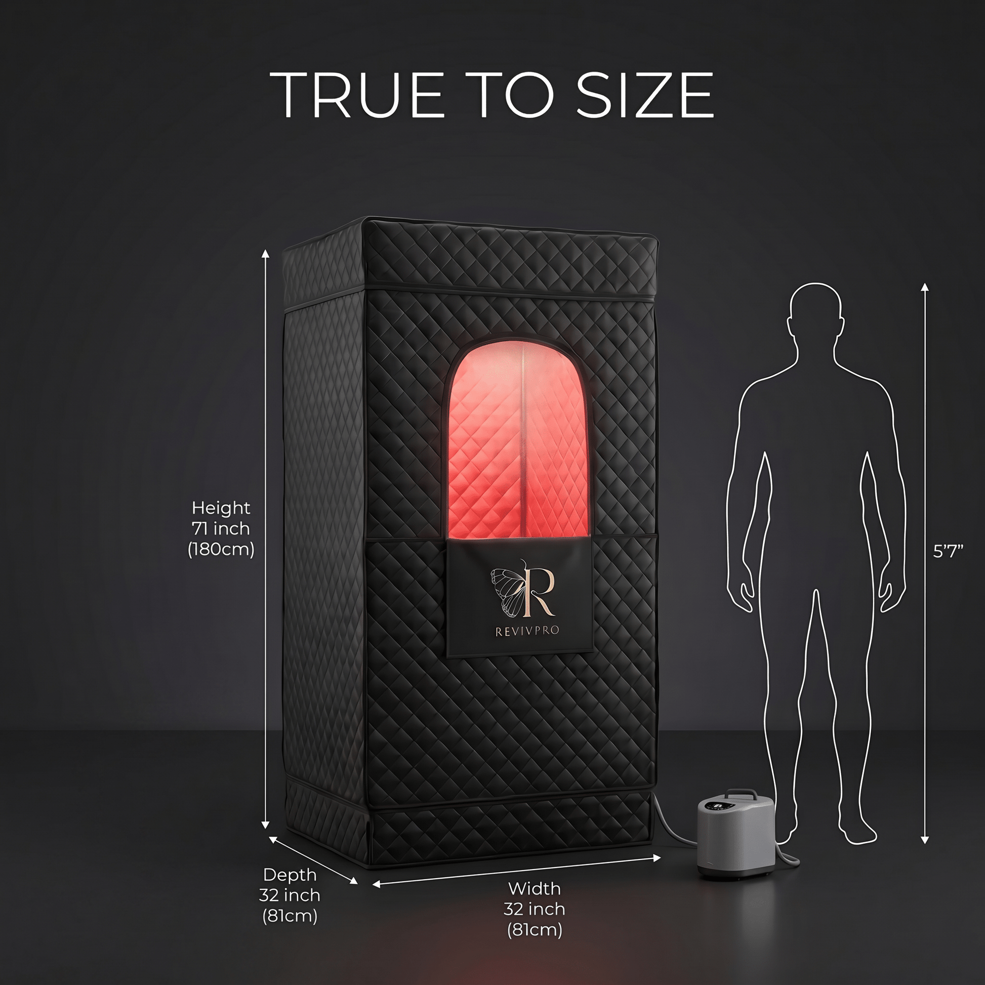 Portable Steam Sauna Box with Steamer - RevivPro
