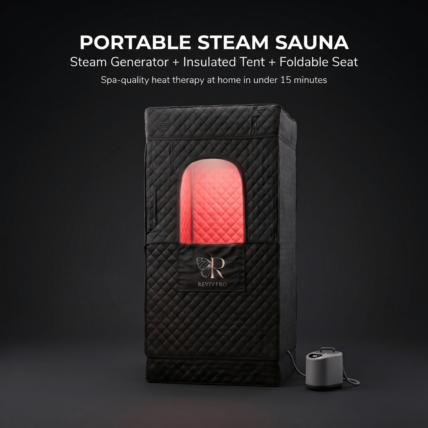 Portable Steam Sauna Box with Steamer - RevivPro
