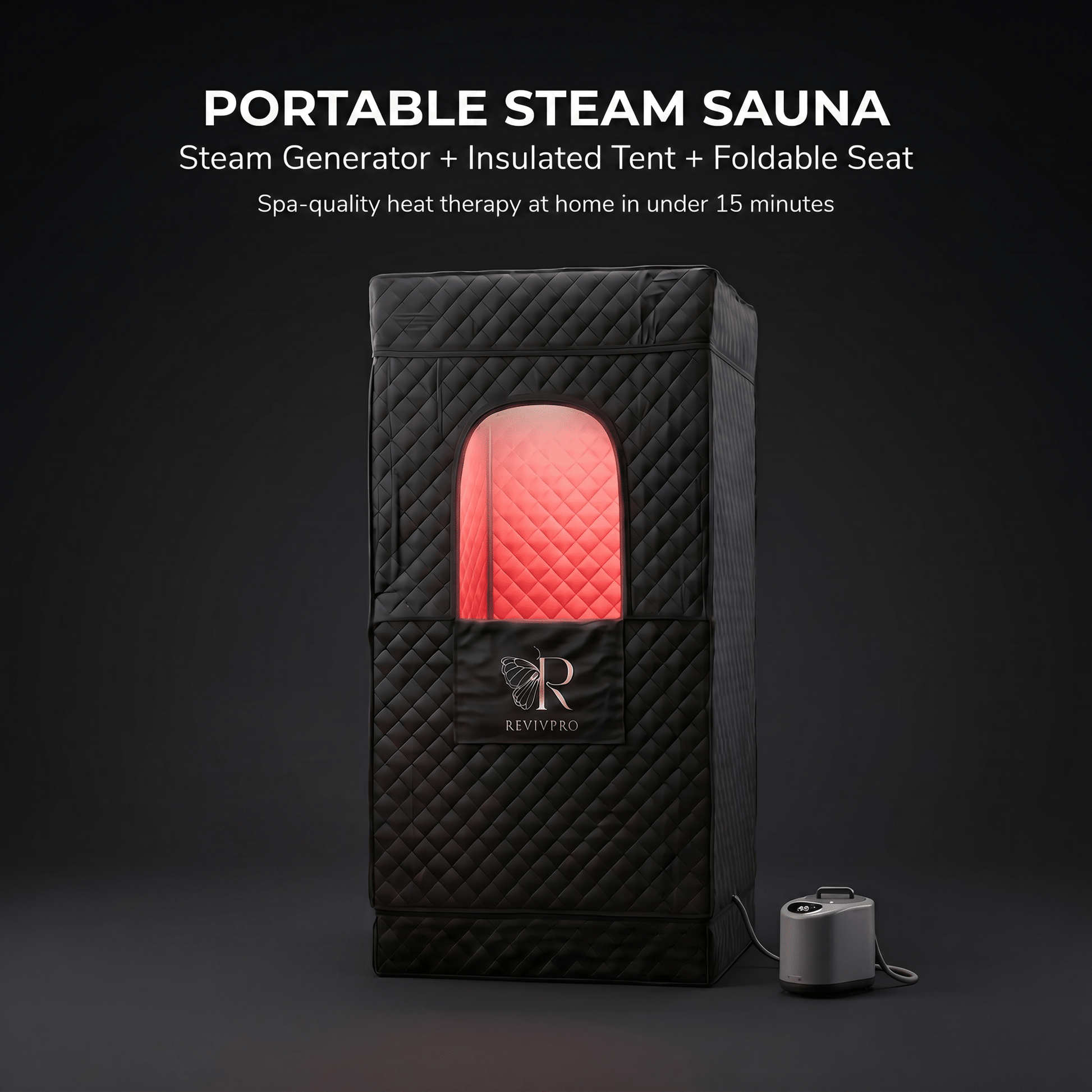 Portable Steam Sauna Box with Steamer - RevivPro