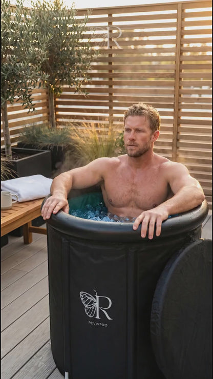 Portable Foldable Ice Bath Tub - Water Chiller Compatible Cold Plunge for Recovery and Wellness