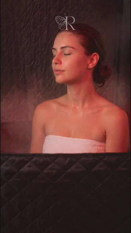 Portable Steam Sauna Box with Skin Care Red Light