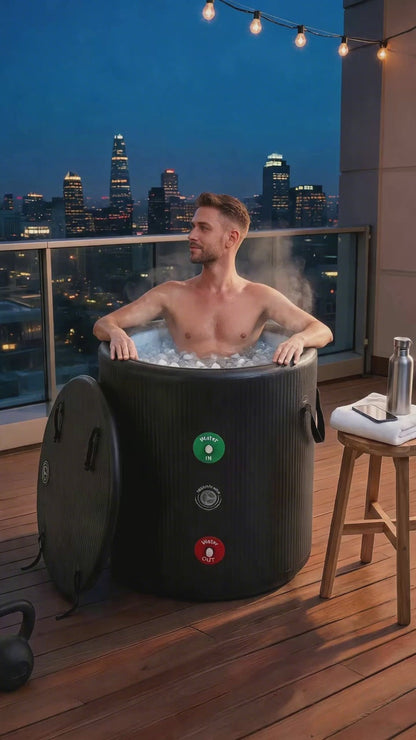 Portable Ice Bath Tub Pro - Water Chiller Compatible Cold Plunge Easy Recovery Solution