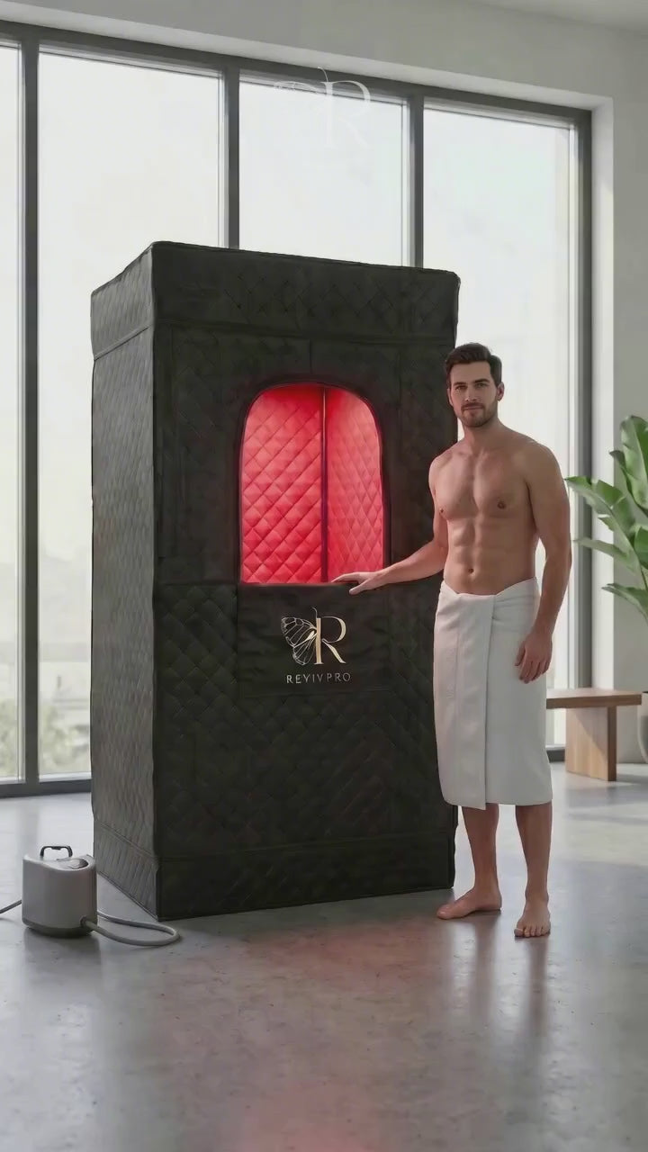 Portable Steam Sauna Box with Steamer | Home Spa | RevivPro