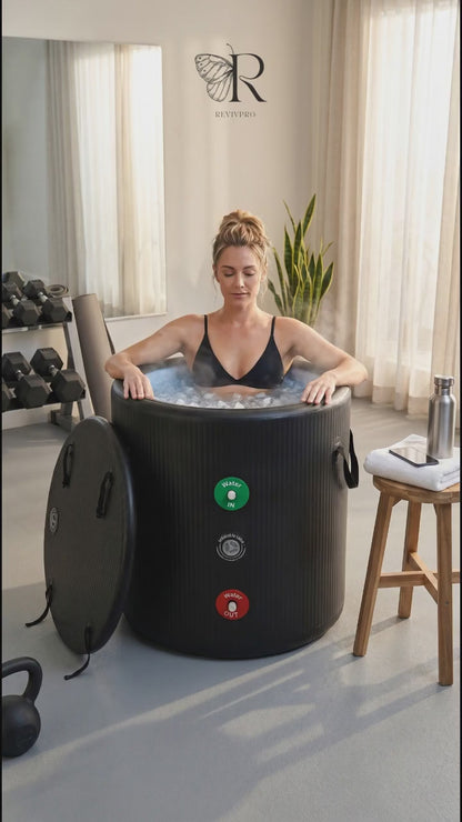 Portable Ice Bath Tub Pro - Water Chiller Compatible Cold Plunge Easy Recovery Solution