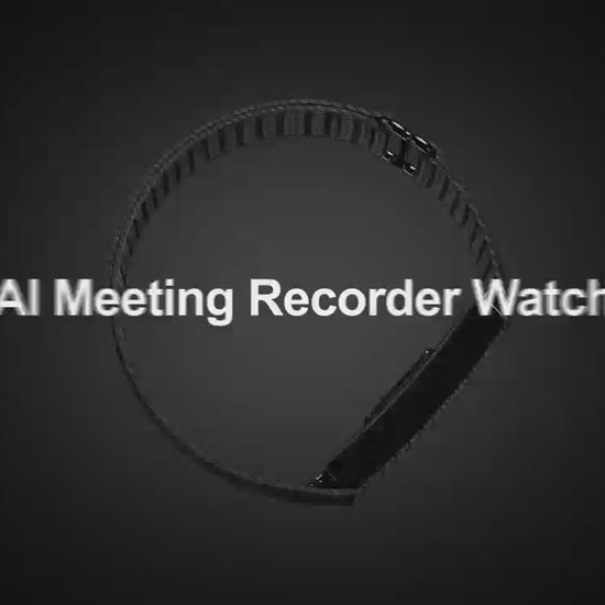 AI Voice Recorder Band product video – double-press AI recording, transcription and 24/7 health tracking | RevivPro
