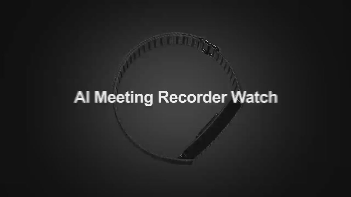 AI Voice Recorder Band product video – double-press AI recording, transcription and 24/7 health tracking | RevivPro