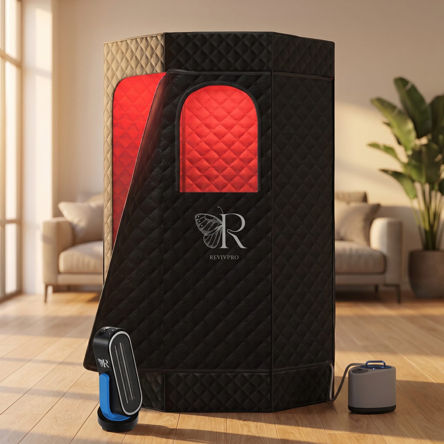 Sauna Heater – 1500W Ceramic Carbon QuickHeat® with Remote - RevivPro